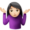 woman shrugging icon